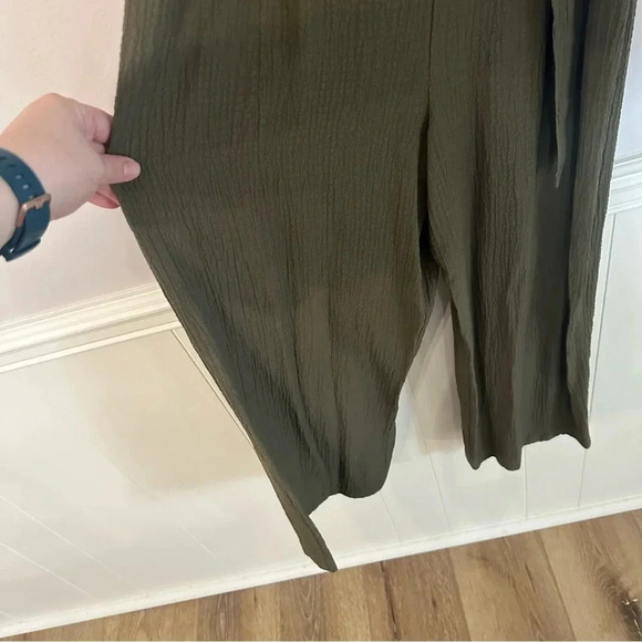 Calvin Klein Green Sleeveless Tie Waist Full Length Romper Size 4 GUC - Picture 8 of 12